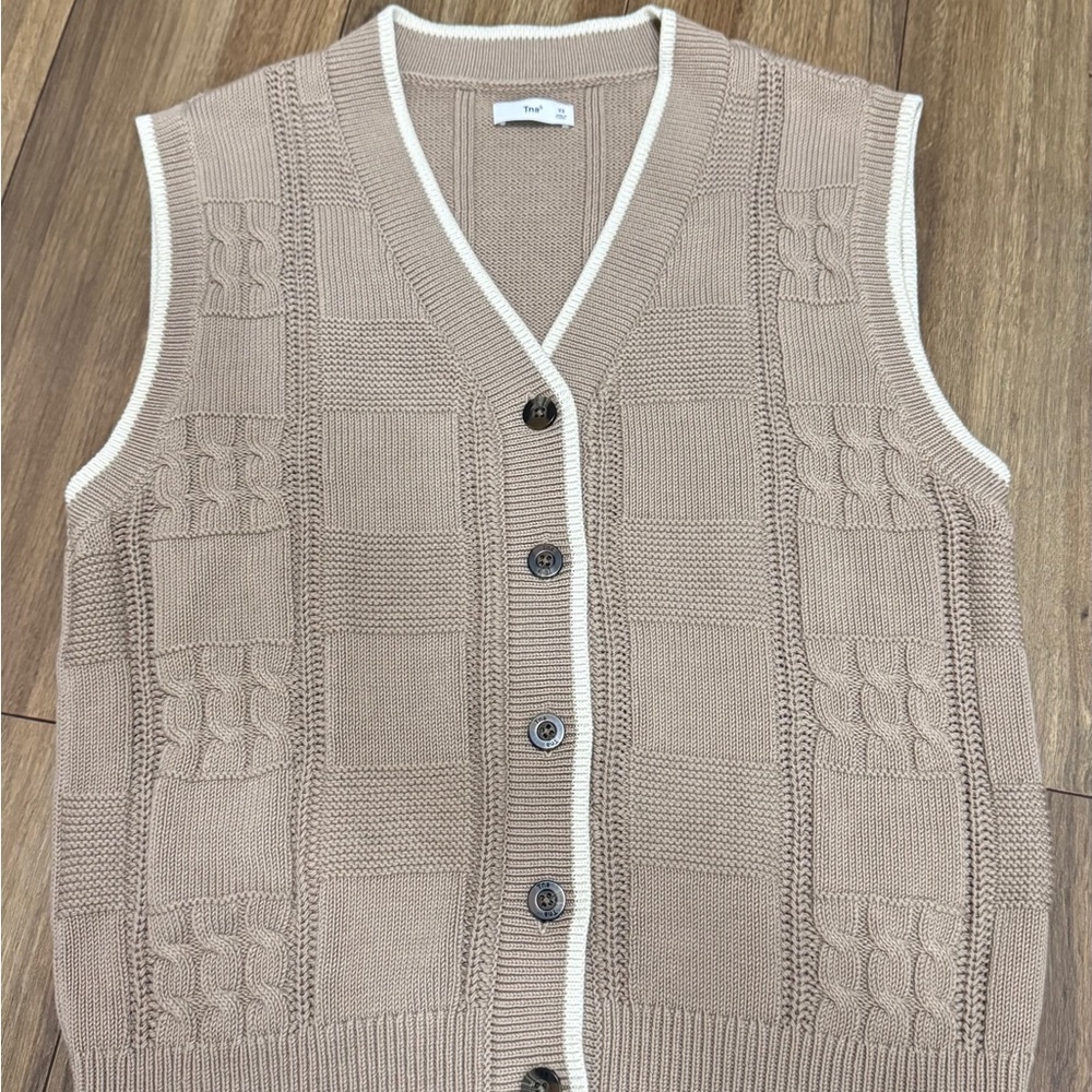TNA Rochester knite  vest women’s size XS